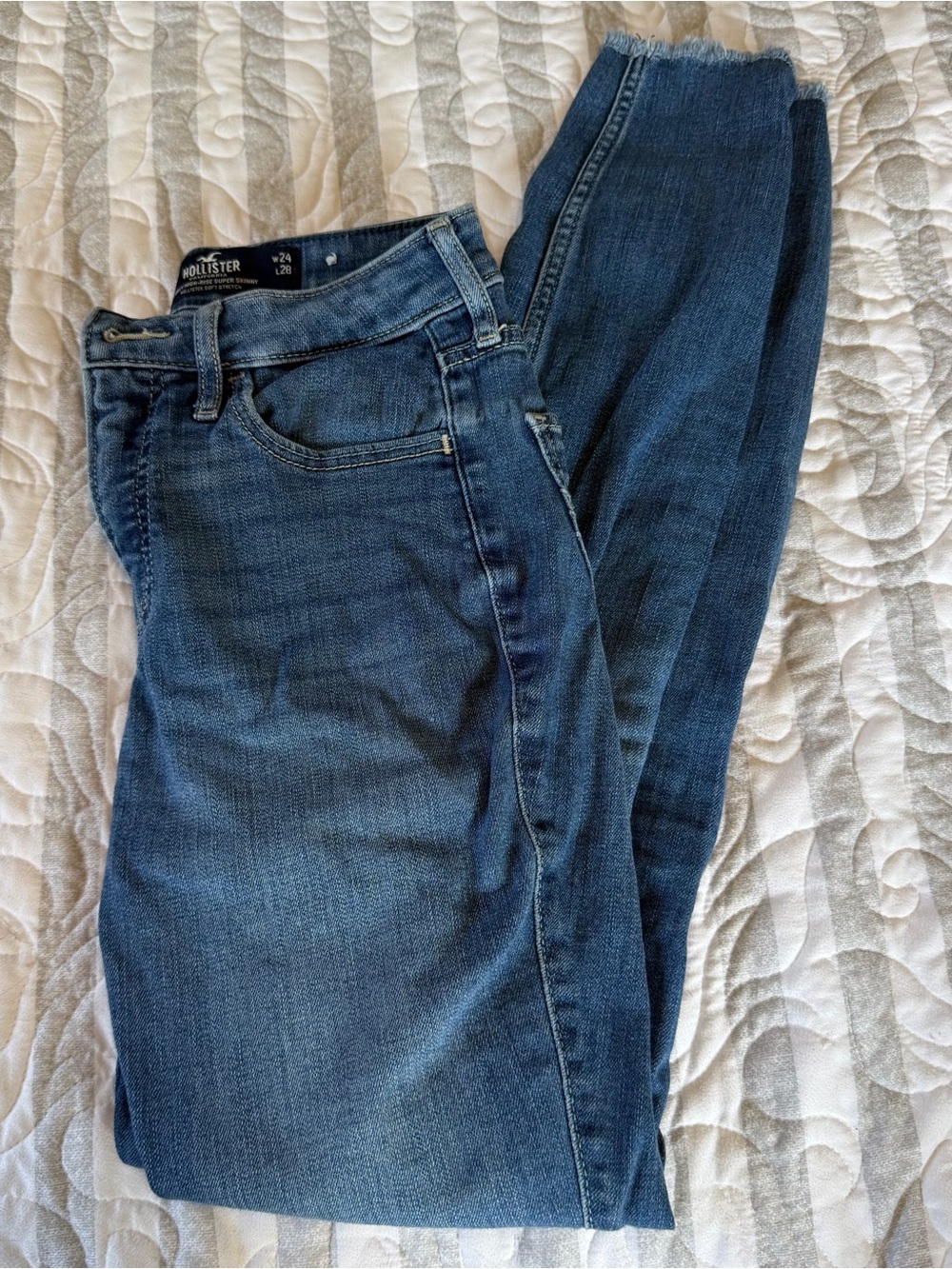 Hollister 0R Women's Blue Denim Jeans - Classic Fit